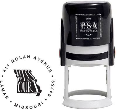 Missouri Custom State Address Stamper by PSA Essentials