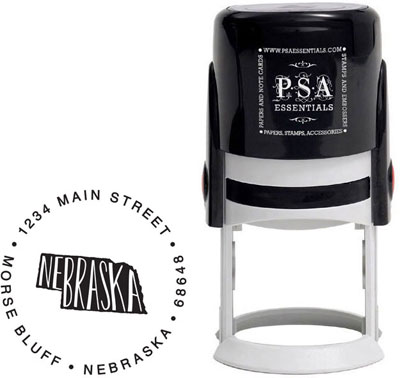 Nebraska Custom State Address Stamper by PSA Essentials