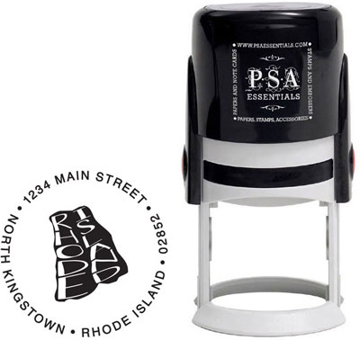 Rhode Island Custom State Address Stamper by PSA Essentials