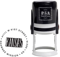 Kansas Custom State Address Stamper by PSA Essentials