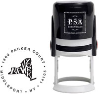 New York Custom State Address Stamper by PSA Essentials