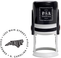 North Carolina Custom State Address Stamper by PSA Essentials