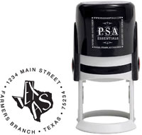 Texas Custom State Address Stamper by PSA Essentials