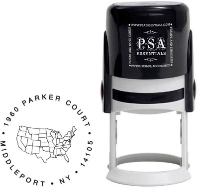 United States of America - Outline Custom State Address Stamper by PSA Essentials United States of America - Outline Custom State Address Stamper by PSA Essentials