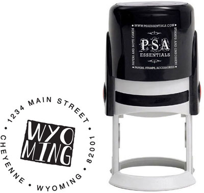 Wyoming Custom State Address Stamper by PSA Essentials