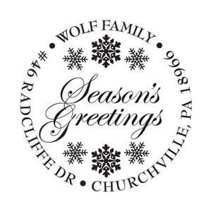 Three Designing Women - Custom Self-Inking Stamp #CS-3501 (Seasons Greetings)