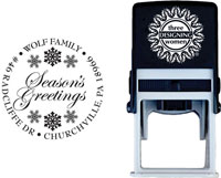 Three Designing Women - Custom Self-Inking Stamp #CS-3501 (Seasons Greetings)