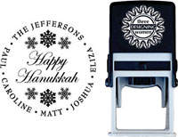 Three Designing Women - Custom Self-Inking Stamp #CS-3501 (Happy Hanukkah)