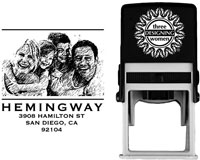 Three Designing Women - Custom Self-Inking Stamp #POPH7001 (Photo)