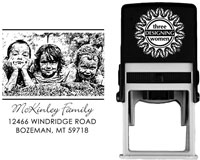 Three Designing Women - Custom Self-Inking Stamp #POPH7002 (Photo)