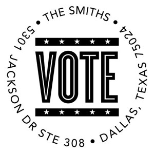 Three Designing Women - Custom Self-Inking Stamp #CS-3697 (Vote Politcal) Three Designing Women - Custom Self-Inking Stamp #CS-3697 (Vote Politcal)