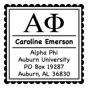 Three Designing Women - Custom Self-Inking Stamp #CS-8001 (Alpha Phi Sorority Sorority)