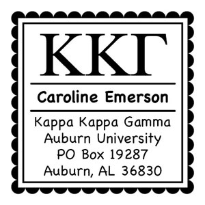 Three Designing Women - Custom Self-Inking Stamp #CS-8001 (Kappa Kappa Gamma Sorority)