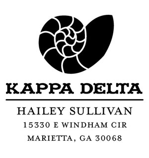 Three Designing Women - Custom Self-Inking Stamp #CS-8004 (Kappa Delta Sorority) Three Designing Women - Custom Self-Inking Stamp #CS-8004 (Kappa Delta Sorority)