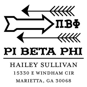 Three Designing Women - Custom Self-Inking Stamp #CS-8004 (Pi Beta Phi Sorority) Three Designing Women - Custom Self-Inking Stamp #CS-8004 (Pi Beta Phi Sorority)