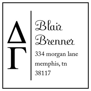 Three Designing Women - Custom Self-Inking Stamp #CS-8005 (Delta Gamma Sorority) Three Designing Women - Custom Self-Inking Stamp #CS-8005 (Delta Gamma Sorority)