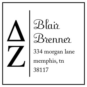 Three Designing Women - Custom Self-Inking Stamp #CS-8005 (Delta Zeta Sorority) Three Designing Women - Custom Self-Inking Stamp #CS-8005 (Delta Zeta Sorority)
