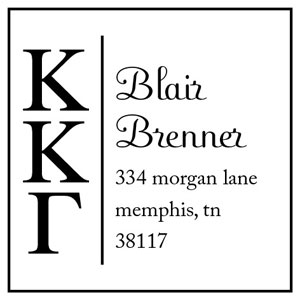 Three Designing Women - Custom Self-Inking Stamp #CS-8005 (Kappa Kappa Gamma Sorority) Three Designing Women - Custom Self-Inking Stamp #CS-8005 (Kappa Kappa Gamma Sorority)