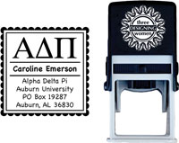 Three Designing Women - Custom Self-Inking Stamp #CS-8001 (Alpha Delta Pi Sorority)