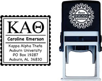 Three Designing Women - Custom Self-Inking Stamp #CS-8001 (Kappa Alpha Theta Sorority)