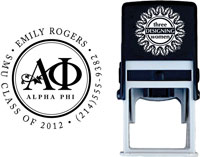 Three Designing Women - Custom Self-Inking Stamp #CS-8002 (Alpha Phi Sorority Sorority)