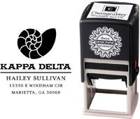 Three Designing Women - Custom Self-Inking Stamp #CS-8004 (Kappa Delta Sorority)