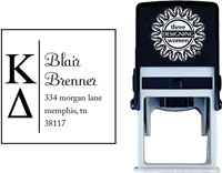 Three Designing Women - Custom Self-Inking Stamp #CS-8005 (Kappa Delta Sorority)