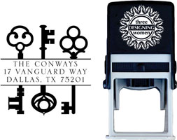 Three Designing Women - Custom Self-Inking Stamp #CS-A10004S