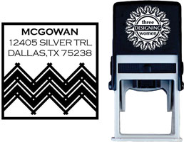 Three Designing Women - Custom Self-Inking Stamp #CS-A10014S