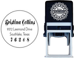 Three Designing Women - Custom Self-Inking Stamp #CS-A10020S