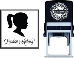 Three Designing Women - Custom Self-Inking Stamp #CS-C10002S
