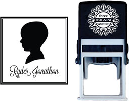 Three Designing Women - Custom Self-Inking Stamp #CS-C10003S