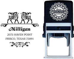 Three Designing Women - Custom Self-Inking Stamps #CS-H10018S