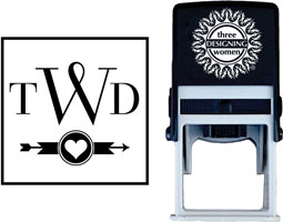 Three Designing Women - Custom Self-Inking Stamp #CS-M10011S