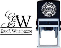 Three Designing Women - Custom Self-Inking Stamp #CS-M10016S