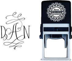 Three Designing Women - Custom Self-Inking Stamp #CS-M10025S