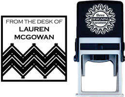 Three Designing Women - Custom Self-Inking Stamp #CS-S10008S