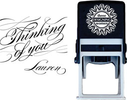 Three Designing Women - Custom Self-Inking Stamp #CS-S10009S