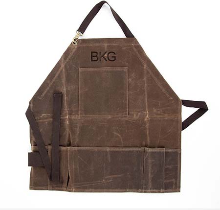 Olive Waxed Half Aprons by CB Station