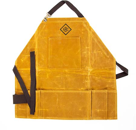 Yellow Waxed Half Aprons by CB Station