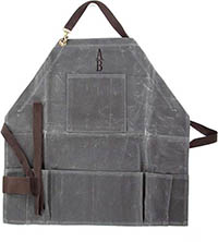Slate Waxed Half Aprons by CB Station