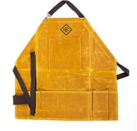Yellow Waxed Half Aprons by CB Station