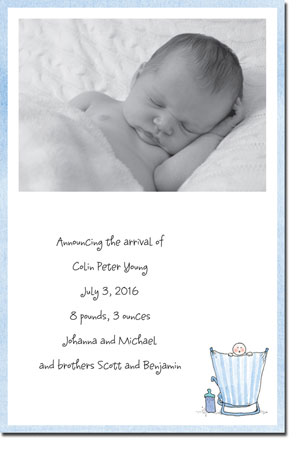 Blue Mug Designs Birth Announcements - Beach Boy Photo Blue Mug Designs Birth Announcements - Beach Boy Photo