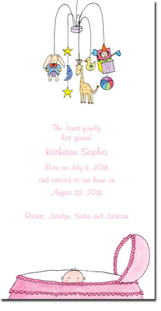 Blue Mug Designs Birth Announcements - Girl Mobile Blue Mug Designs Birth Announcements - Girl Mobile