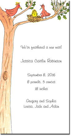 Blue Mug Designs Birth Announcements - Nesting Blue Mug Designs Birth Announcements - Nesting
