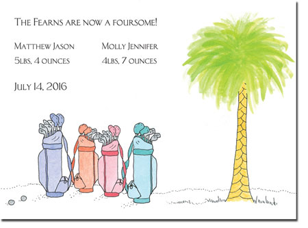 Blue Mug Designs Birth Announcements - Foursome Blue Mug Designs Birth Announcements - Foursome