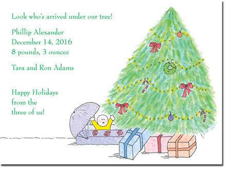 Blue Mug Designs Birth Announcements - Under The Tree Blue Mug Designs Birth Announcements - Under The Tree