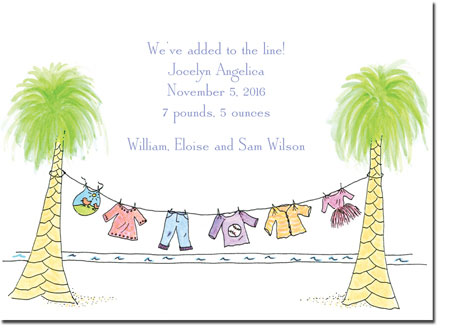 Blue Mug Designs Birth Announcements - Tropical Baby Blue Mug Designs Birth Announcements - Tropical Baby