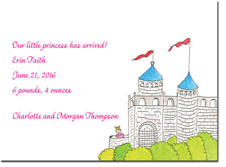 Blue Mug Designs Birth Announcements - Princess Blue Mug Designs Birth Announcements - Princess