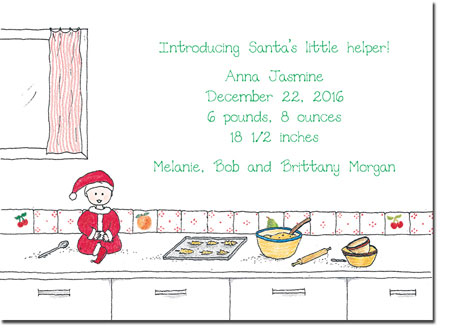 Blue Mug Designs Birth Announcements - Christmas Cookie Baby Blue Mug Designs Birth Announcements - Christmas Cookie Baby